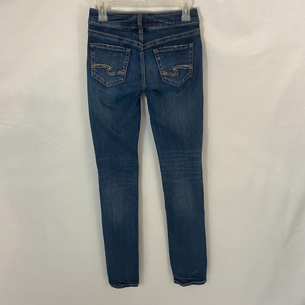 Silver Suki Straight Jeans Women's Size 25 (25 x 34) Mid Rise Straight Leg - Picture 4 of 12